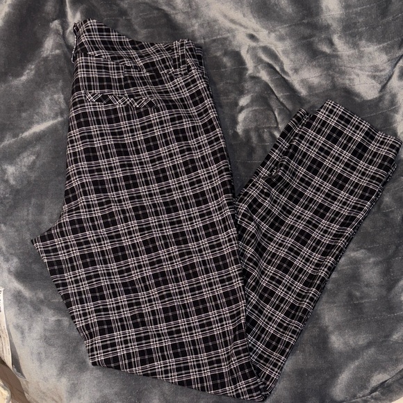 torrid Pants - Studio by Torrid Monochrome Plaid Trousers - Straight